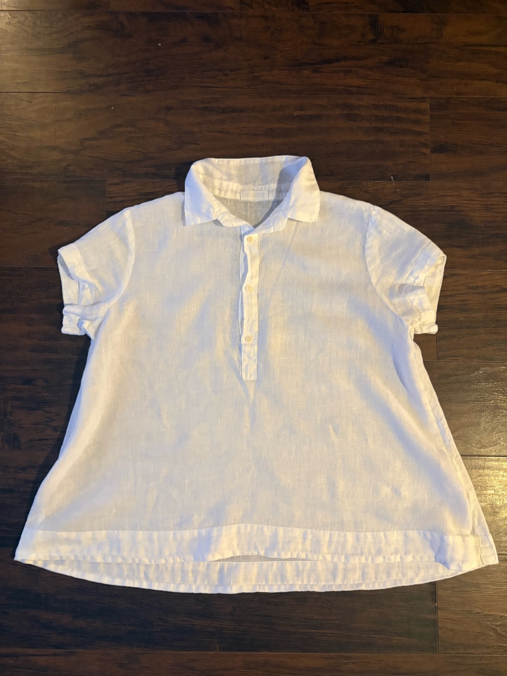 CP Shades cream linen shirt size M